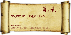 Mojszin Angelika névjegykártya